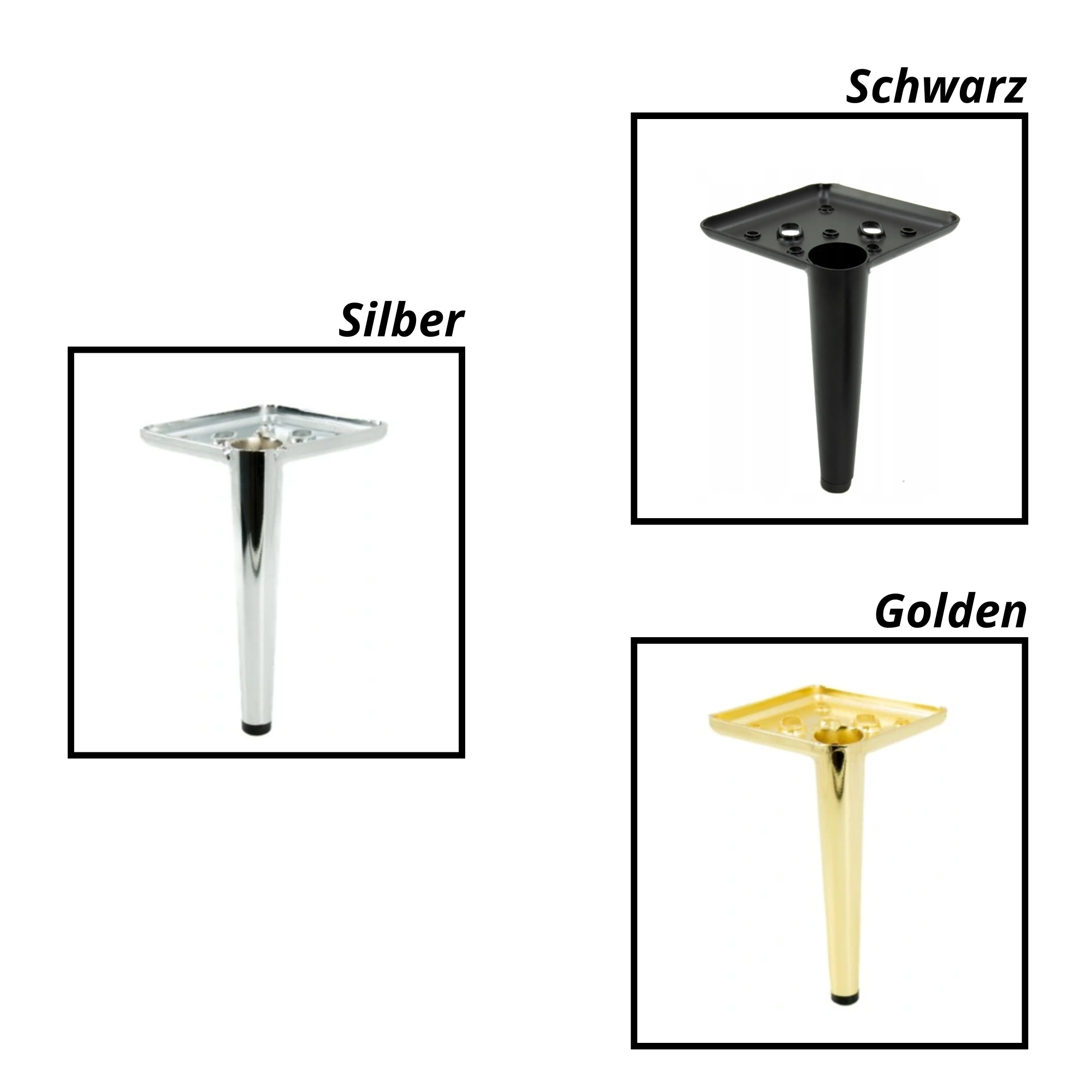 Verfügbare Farben der Füße